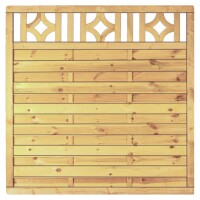 Antikzaun-Serie, 180 x 180 cm, kdi-grün Rahmen 45/68 mm, Lam. genutet, geschr.stabiler Rahmen 45 x 68 mm, geklammert, kräftige Lamellen 8 x 95 mm, genutet,  Art.-Nr.: T&J-25401