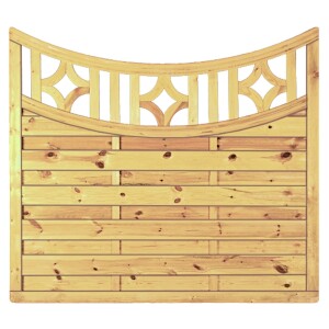 Antikzaun-Serie Doppelbogen II, 180 x 160/140 cm,...