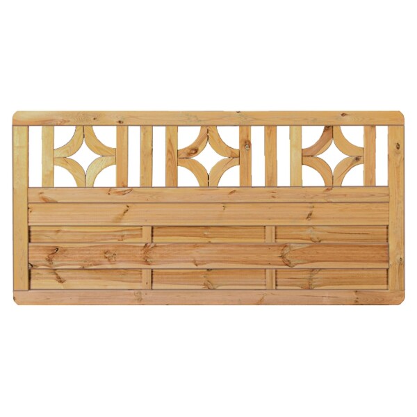 Antikzaun-Serie, 180 x 90 cm, kdi-grün Rahmen 45/68 mm, Lam. genutet, geschr.stabiler Rahmen 45 x 68 mm, geklammert, kräftige Lamellen 8 x 95 mm, genutet,  Art.-Nr.: T&J-26005