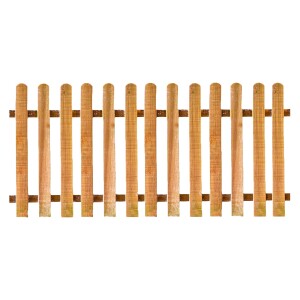 LUKA-Staketenzaun Eiche , 200 x 100 cm, gerade Latten...
