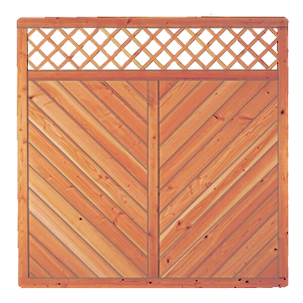 CLASSICO-Serie mit Rankgitter, 180 x 180 cm, Lärche/ Douglasie Rahmen 40/68 mm, Profilbretter 16/118 mmaus unbehandeltem Lärchen-/ Douglasienholz hergestellt, stabiler Rahmen 40 x 68 mm, geklammert,  Art.-Nr.: T&J-26411