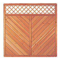 CLASSICO-Serie mit Rankgitter, 180 x 180 cm, Lärche/ Douglasie Rahmen 40/68 mm, Profilbretter 16/118 mmaus unbehandeltem Lärchen-/ Douglasienholz hergestellt, stabiler Rahmen 40 x 68 mm, geklammert,  Art.-Nr.: T&J-26411