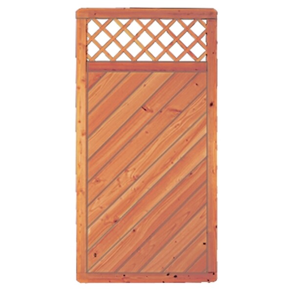 CLASSICO-Serie mit Rankgitter, 90 x 180 cm, Lärche/ Douglasie Rahmen 40/68 mm, Profilbretter 16/118 mmaus unbehandeltem Lärchen-/ Douglasienholz hergestellt, stabiler Rahmen 40 x 68 mm, geklammert,  Art.-Nr.: T&J-26412