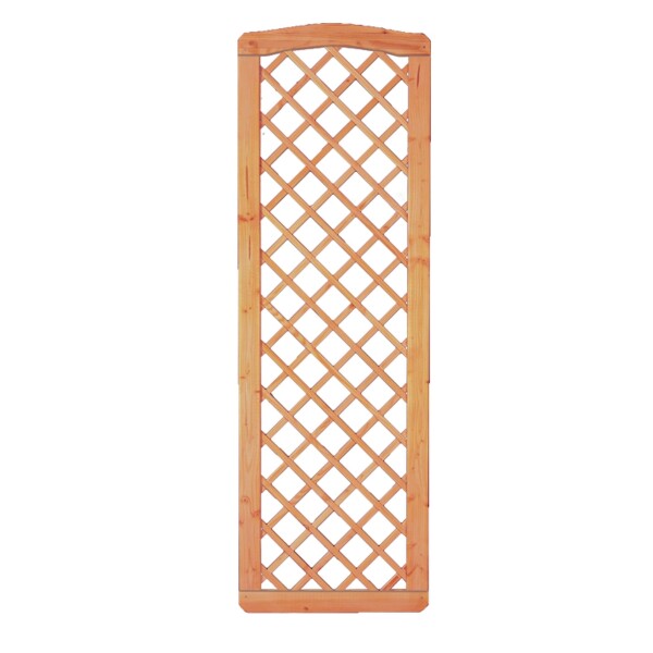 CLASSICO-Serie Krone-Ranki Abschluß, 60 x 180/183 cm, Lärche/ Douglasie Rahmen 40/68 mm, Rankstäbe 20/20 mmaus unbehandeltem Lärchen-/ Douglasienholz hergestellt, stabiler Rahmen 40 x 68 mm, geklammert,  Art.-Nr.: T&J-26431