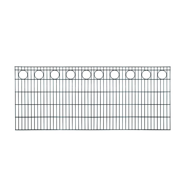 RONDO Schmuckzaun RAL 7016 anthrazit, 2500 x  1030 mm  MW 200/50, Stäbe 6/5/6 mmhohe Stabilität durch Doppelstab-Verarbeitung, Drahtstärke 6/5/6 mm,  Art.-Nr.: T&J-27172