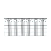 RONDO Schmuckzaun RAL 7016 anthrazit, 2500 x  1030 mm  MW 200/50, Stäbe 6/5/6 mmhohe Stabilität durch Doppelstab-Verarbeitung, Drahtstärke 6/5/6 mm,  Art.-Nr.: T&J-27172