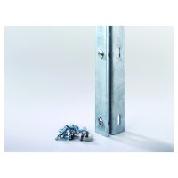 Zaunanschlußleiste feuerverzinkt, für Torpfosten per lfdm. inkl. Schraubenzum Anschluss von Stabmattenzäunen an Torpfosten, Lieferung erfolgt inkl. Schrauben,  Art.-Nr.: T&J-27583