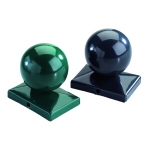 Kugel f. Doppelstabmatten, RAL 6005 grün für...