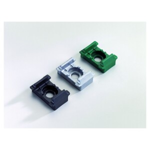 Gitterzaunklammer, Kunststoff grün universal,...