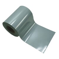 BLICKDICHT, Farbstreifen Rolle á 35 m hellgrau (ähnl.RAL 7040) inkl. Klemmsch.mit einer Rolle können ca. 7 qm verdeckt werden, die Lieferung erfolgt inkl. Klemmschienen,  Art.-Nr.: T&J-27863