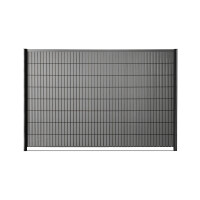 WPC-Streifen für DSM, braun, Set für 1 Feld L250 x H123 cm inkl. Hakenleiste + Alu-AbschlussprofilKomplett-Set für DSM 6/5/6 mm: 48 Streifen à 44 mm + 2 Abschlusslatten + 5 Hakenleisten + Alu-Abdeckleiste. Schnelle Montage und dauerhafter Sichtschutz im G