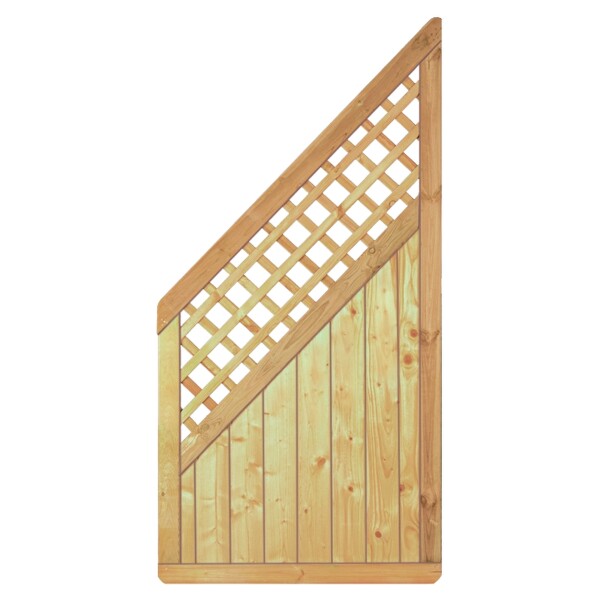 CLASSIC-Serie-Senkrecht Ranki ECKE, 90 x 180/90 cm, kdi-grün Rahmen 40/70 mm, Profilbretter 16/118 mmwetterfest imprägniertes Holz, stabiler Rahmen 40 x 70 mm, Füllung mit Nut-Feder-Profil,  Art.-Nr.: T&J-27903