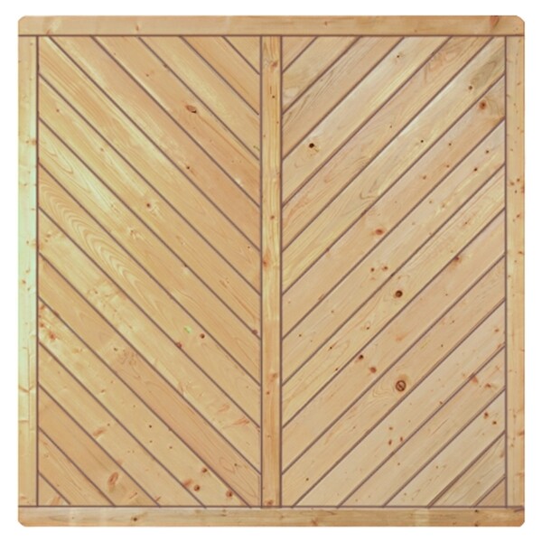 CLASSIC-Serie-Diagonal , 180 x 180 cm, kdi-grün Rahmen 40/70 mm, Profilbretter 16/118 mmwetterfest imprägniertes Holz, stabiler Rahmen 40 x 70 mm, geklammert,  Art.-Nr.: T&J-27921