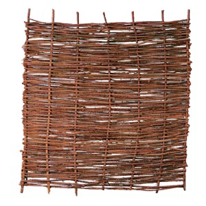 PABLO Haselnusszaun, stabil, 180 x 180 cm dekorativer...
