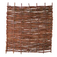 PABLO Haselnusszaun, stabil, 180 x 180 cm dekorativer Sichtschutz aus Haselnussruten, unbehandeltes Holz,  Art.-Nr.: T&J-28401