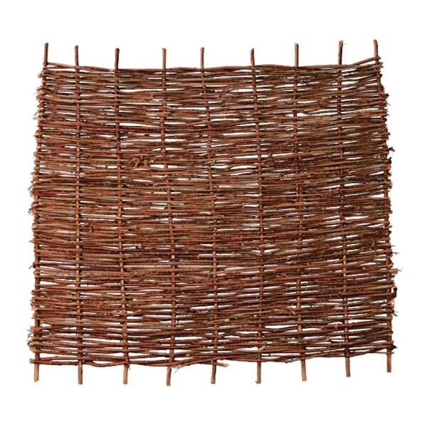 PABLO Haselnusszaun, stabil, 180 x 150 cm dekorativer Sichtschutz aus Haselnussruten, unbehandeltes Holz,  Art.-Nr.: T&J-28402