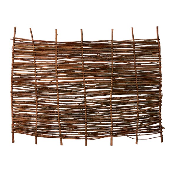 PABLO Haselnusszaun, stabil, 180 x 120 cm dekorativer Sichtschutz aus Haselnussruten, unbehandeltes Holz,  Art.-Nr.: T&J-28403