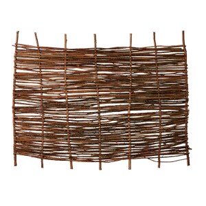 PABLO Haselnusszaun, stabil, 180 x 120 cm dekorativer...