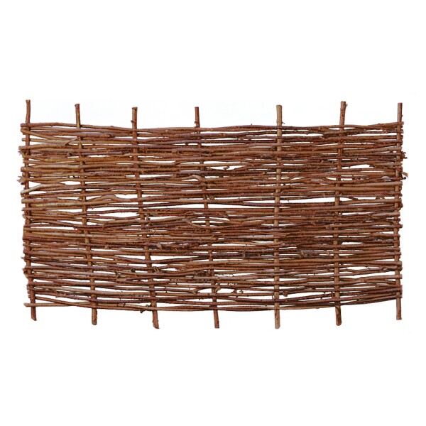 PABLO Haselnusszaun, stabil, 180 x 90 cm dekorativer Sichtschutz aus Haselnussruten, unbehandeltes Holz,  Art.-Nr.: T&J-28404