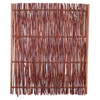 PEPE Haselnusszaun , 120 x 140 cm, Haselnussruten  Rahmen ca. 45 x 25 mm, braun gebeiztdekorativer Sichtschutz aus Haselnussruten, unbehandeltes Holz,  Art.-Nr.: T&J-28422