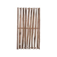 PACO-Serie, 90 x 180 cm, aus Halblatten mit seitlichem Rahmen, naturbelassendekorativer Sichtschutz aus Haselnussruten, unbehandeltes Holz,  Art.-Nr.: T&J-28453