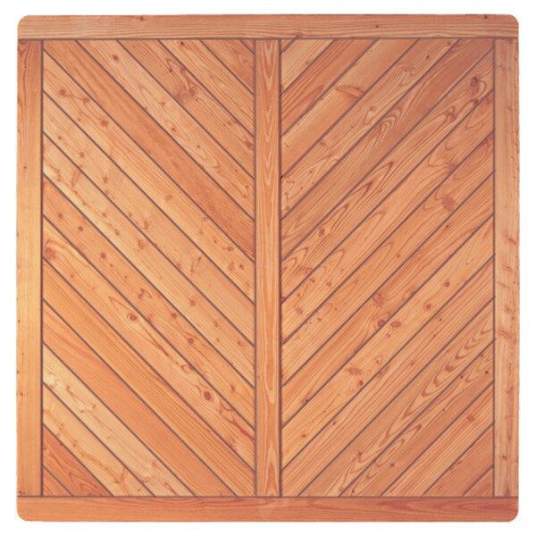 SKAGEN-Serie Lärche, 180 x 180 cm Rahmen 44/88 mm, Profilbretter 18/125 mmaus unbehandeltem Lärchenholz hergestellt, stabiler Rahmen 44 x 88 mm,  Art.-Nr.: T&J-29301