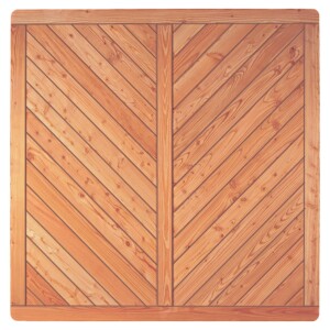 SKAGEN-Serie Lärche, 180 x 180 cm Rahmen 44/88 mm,...