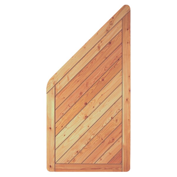 SKAGEN-Serie Lärche ECKE, 90 x 180/90 cm Rahmen 44/88 mm, Profilbretter 18/125 mmaus unbehandeltem Lärchenholz hergestellt, stabiler Rahmen 44 x 88 mm,  Art.-Nr.: T&J-29306