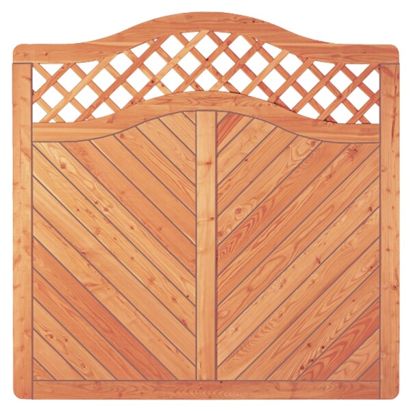 SKAGEN-Serie Bogen Lärche, 180 x 180/165 cm Rahmen 44/88 mm, Profilbretter 18/125 mmaus unbehandeltem Lärchenholz hergestellt, stabiler Rahmen 44 x 88 mm,  Art.-Nr.: T&J-29326