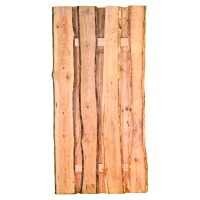 JÜTLAND-Serie Lärche, 90 x 180 cm, 90 x 180 cm, Riegel 30/80 mm Bretter sägerau ca. 20mm mit Baumkanteaus unbehandeltem Lärchenholz hergestellt, die Zaunbretter sind sägerau und können mit Rindenresten sein,  Art.-Nr.: T&J-29333