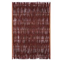 FUEGO Weidengeflechtzaun, 120 x 180 cm, m.seitl. Rahmen dekorativer Sichtschutz aus Weide, die Weidenzweige wurden zum Schutz mit Öl behandelt,  Art.-Nr.: T&J-36103