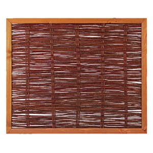 FAKO Weidengeflechtzaun, 120 x 100 cm, mit umlauf. Rahmen...