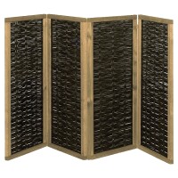PAULINA Paravent aus Weide , 240 x 180 cm (4x 60 x 180 cm)  4-teilig mit Scharnierenaus Weidengeflecht gefertigt, der Paravent ist vormontiert und kann sofort genutzt werden,  Art.-Nr.: T&J-36137