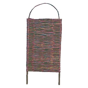 ALESSIA Steckparavent aus Weidengeflecht, 56 x 90/116 cm,...