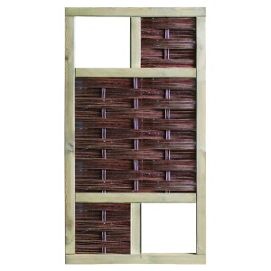 LABO-3D Weidengeflechtzaun, 94 x 180 cm, 2 Fenster...