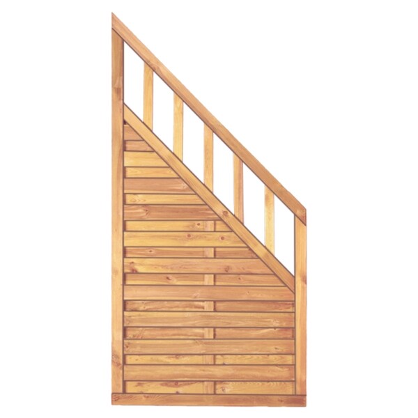 FREIBURG-Serie ECKE , 90 x 180/90 cm, kdi-grün Rahmen 35/55 mmwetterfest imprägniertes Holz, stabiler Rahmen ca. 35 x 55 mm,  Art.-Nr.: T&J-43402