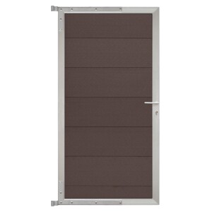 TJÖRN-Tor-Komplettset, 90 x 173 cm, mokka/silber...