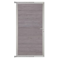 TJÖRN-Tor-Komplettset, 90 x 173 cm, sand/silber  der Torrahmen ist aus langlebigem Aluminium, hochwertige Torfüllung,  Art.-Nr.: T&J-44118