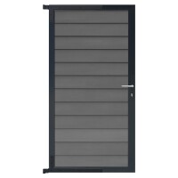 SKÄR-Tor-Komplettset, 90 x 173 cm, schiefergrau/anthrazit  der Torrahmen ist aus langlebigem Aluminium, hochwertige Torfüllung,  Art.-Nr.: T&J-44121