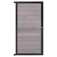 SKÄR-Tor-Komplettset, 90 x 173 cm, sand/anthrazit  der Torrahmen ist aus langlebigem Aluminium, hochwertige Torfüllung,  Art.-Nr.: T&J-44123