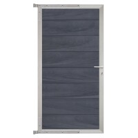 ÖLAND-Tor-Komplettset, 90 x 173 cm, greystone/silber  der Torrahmen ist aus langlebigem Aluminium, hochwertige Torfüllung,  Art.-Nr.: T&J-44128