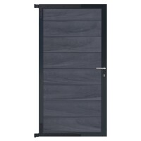 ÖLAND-Tor-Komplettset, 90 x 173 cm, greystone/anthrazit  der Torrahmen ist aus langlebigem Aluminium, hochwertige Torfüllung,  Art.-Nr.: T&J-44129