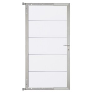 FARÖ-Tor-Komplettset, 90 x 173 cm, weiß/silber...