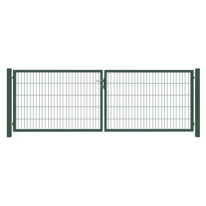 BASIC Doppeltor grün, 3000 x 1600 mm inkl. Pfosten +...