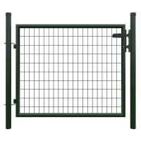 STRONG Einzeltor  RAL 7016 ANTHRAZIT, 1250 x 1000 mm inkl. Pfosten + Beschläge MW 50/100 mmextra breiter Durchgang bis zu 120 cm, Öffnungswinkel 90°, stabile Pfosten zum einbetonieren, 60 mm Durchmesser,  Art.-Nr.: T&J-44470