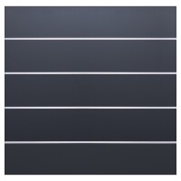 FARÖ-Serie HPL-Steckzaunsystem, 1792 x 1775 mm, Zaunset ANTHRAZIT 5 Zaunlamellenhochwertige Zaunlamelle aus HPL, die Zaunlamellen können einfach in der Länge angepasst werden,  Art.-Nr.: T&J-44512