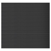 ELSKOP-Serie Zaunset, WPC-Steckzaunsystem, 1790 x 1760 mm, ANTHRAZIT-coextrudiert 12 Zaunlamellenbreite Lamellen mit einer Höhe von 140 mm, coextrudiertes Material und daher besonders langlebig,  Art.-Nr.: T&J-44522