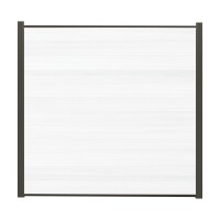 ELSKOP-Serie Zaunset, WPC-Steckzaunsystem, 1790 x 1760 mm, WEIß-coextrudiert 12 Zaunlamellenbreite Lamellen mit einer Höhe von 140 mm, coextrudiertes Material und daher besonders langlebig,  Art.-Nr.: T&J-44533