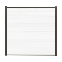 ELZE-Serie Zaunset, WPC-Steckzaunsystem, 1790 x 1760 mm, WEIß-coextrudiert 6 Zaunlamellenbesonders breite Lamellen mit einer Höhe von 280 mm, coextrudiertes Material und daher besonders langlebig,  Art.-Nr.: T&J-44534