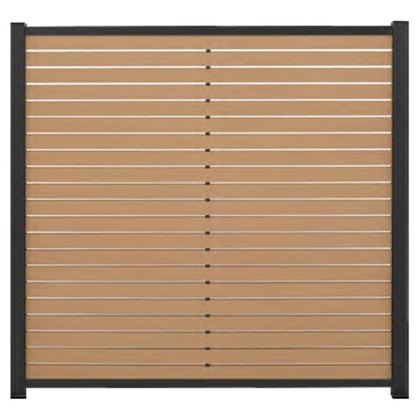 HANÖ-Serie KARAMEL, 21 Lamellen 20 x 75/68 x 1793 mm BPC-Rhombus-SteckzaunWPC-Steckzaun „HANÖ“ in karamel, ideal für Ihren Außenbereich., Maße 179 x 177 cm – Perfekt dimensioniert für eine praktische und ästhetische Platzierung.,  Art.-Nr.: T&J-44542